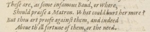excerpt from ben jonson first folio